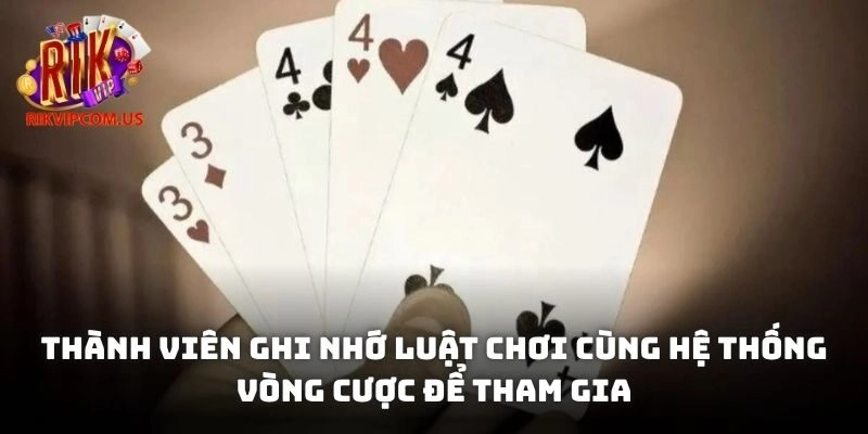Thành viên ghi nhớ luật chơi cùng hệ thống vòng cược để tham gia